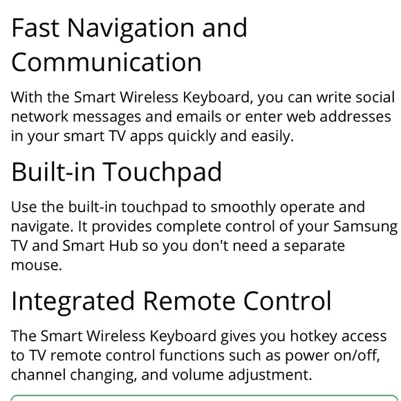 Samsung VG-KBD2500 Smart Wireless Keyboard; Brand new! - Picture 11 of 13